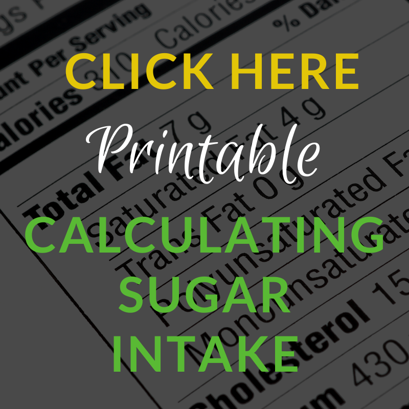 Ditch the Sugar - Cut the Cravings - Lifestyle Medicine &amp; Wellness | Optimal Health Solutions - Click_Here_Printable_-_Calculating_Sugar_Intake